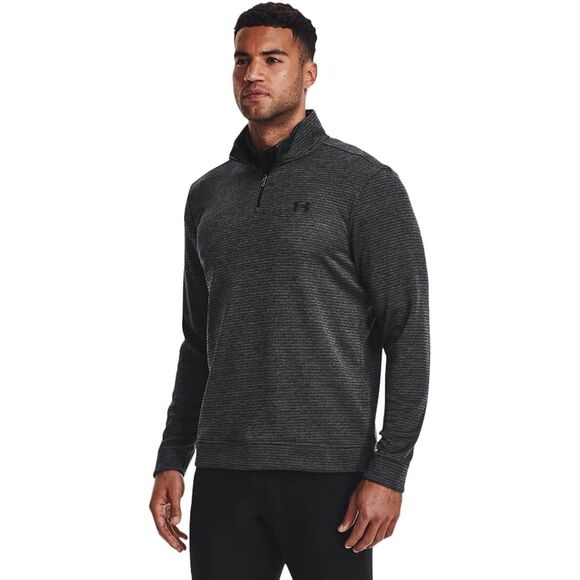 Under Armour Mens Storm SweaterFleece Quarter Zip, Black Size Large UA Fleece - Picture 2 of 5